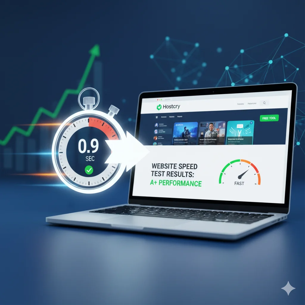 Hostcry website speed test tool